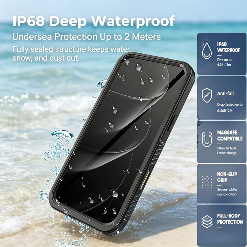Photography With Iphone 15 - Funda Impermeable IP68 para Fotografía Subacuática