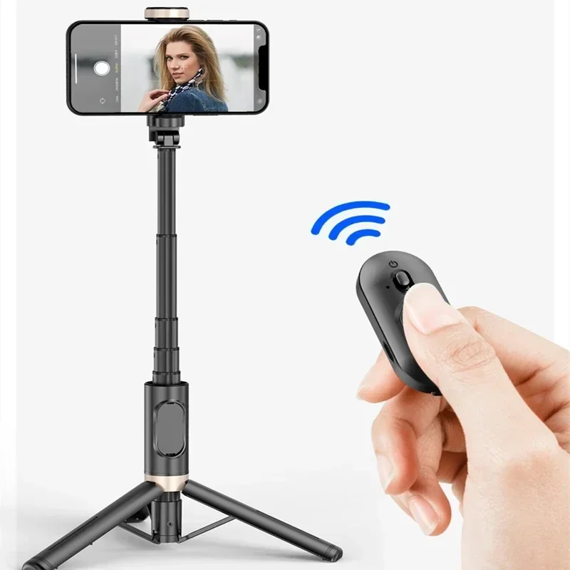 Photography With Iphone 15 - Palo de Selfie plegable con Bluetooth,