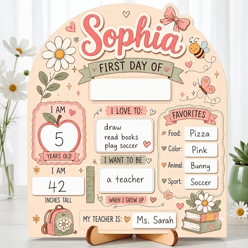 Photography Prompt - Letrero de Madera Personalizado con Nombre