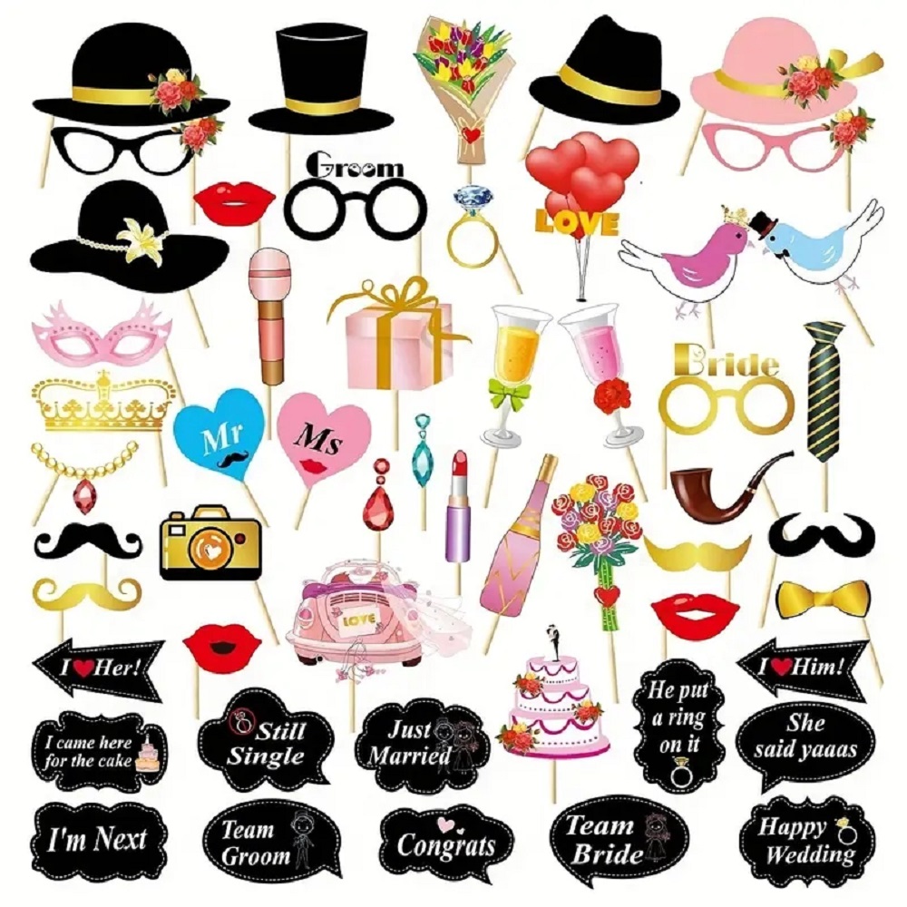 Photography Prompt - 53 Uds. Accesorios para fotomatón de