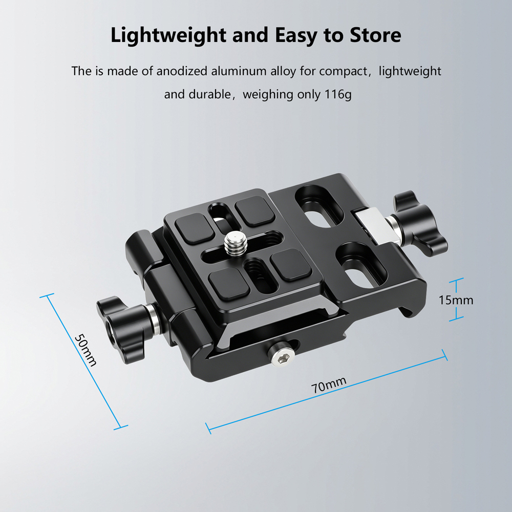 Base de liberación rápida tipo - Camera Cage Baseplate reseña y precio