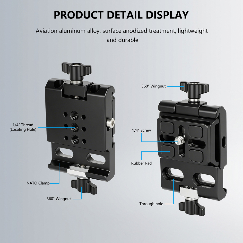 Base de liberación rápida tipo - Camera Cage Baseplate reseña y precio