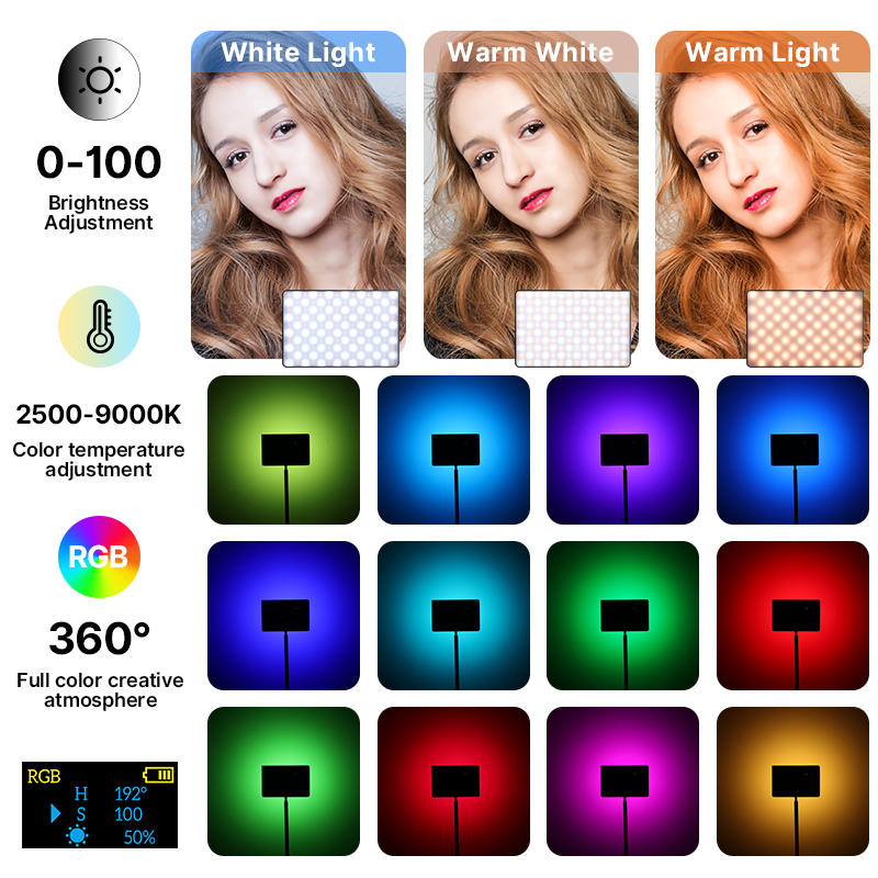 Ulanzi LT003 15W RGB luz de ví - Pixel Art Led Panel reseña y precio