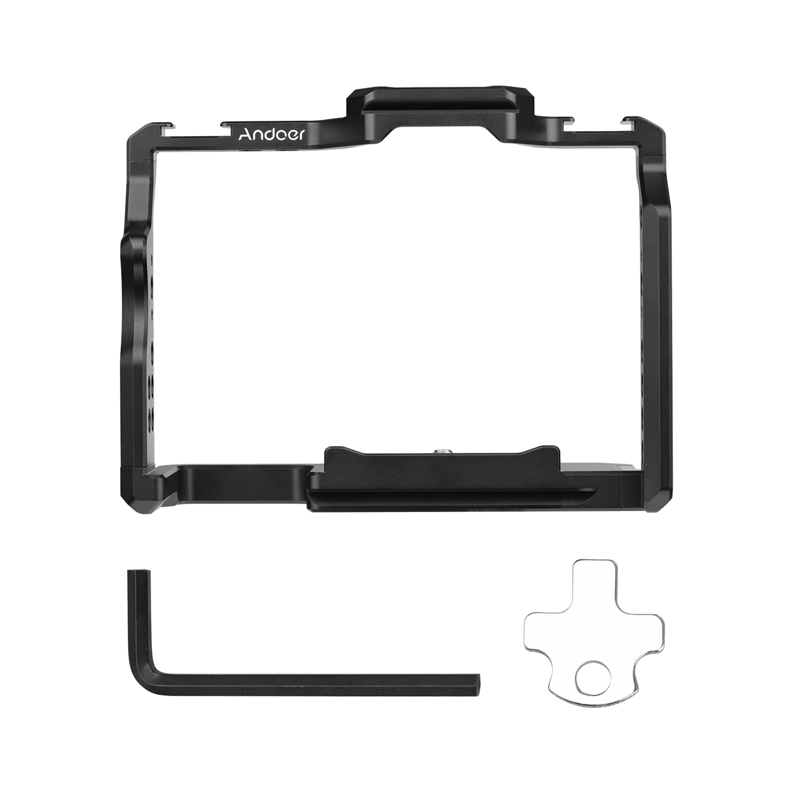 Andoer-jaula para cámara, jaul - Camera Cage Baseplate reseña y precio